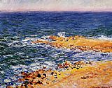 The Sea in Antibes by Claude Monet